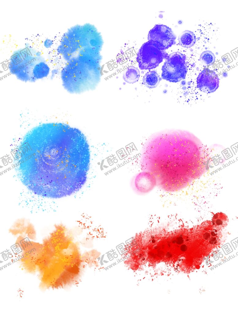 编号：88058209110340457447【酷图网】源文件下载-水彩墨迹