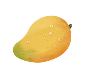 卡通芒果插画