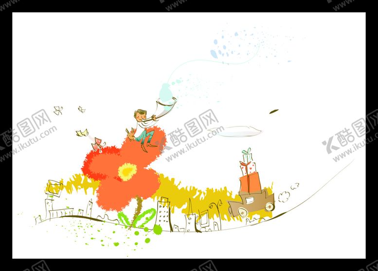 编号：42933411202213461091【酷图网】源文件下载-手绘花卉花朵