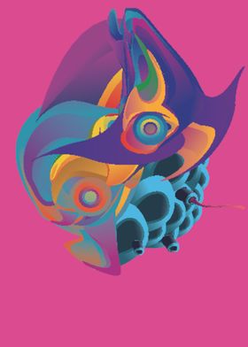 抽象炫彩液态图案