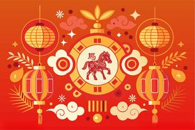 马年背景
