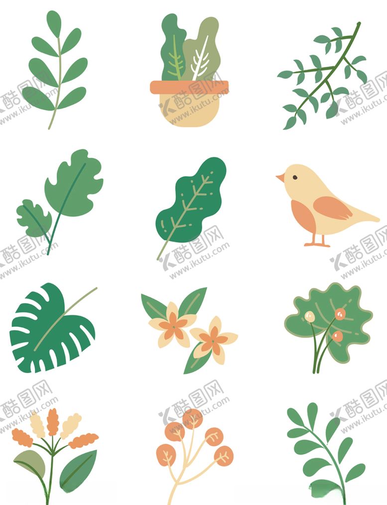 编号：18485410181523506772【酷图网】源文件下载-小清新植物