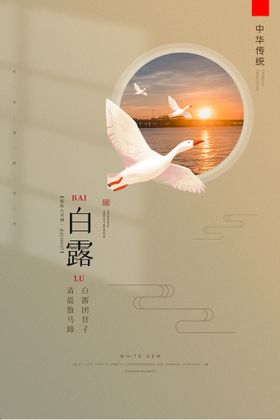 编号：49827110010413096812【酷图网】源文件下载-白露海报 