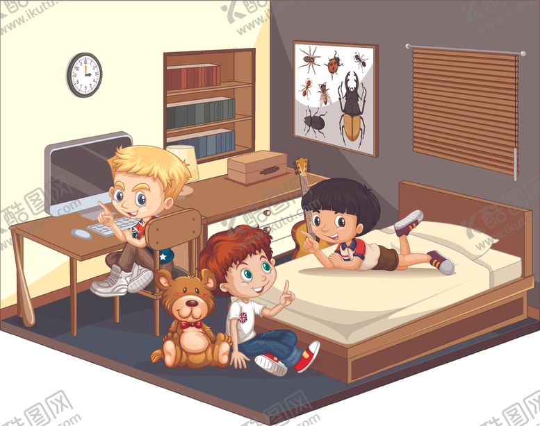 编号：43341109201826204483【酷图网】源文件下载-卡通学生