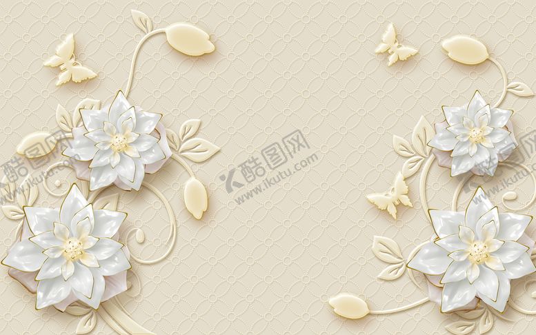 编号：30597610080222119356【酷图网】源文件下载-浮雕花