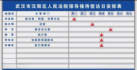 信访安排表