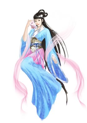 古装帅哥美女插画图片情侣中国旗袍中国风风壁纸