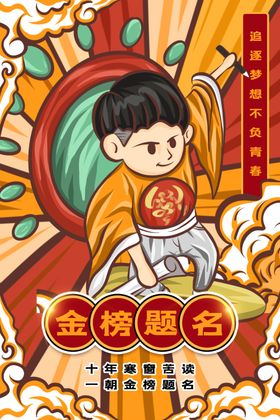 金榜题名海报