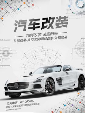 汽车改装海报