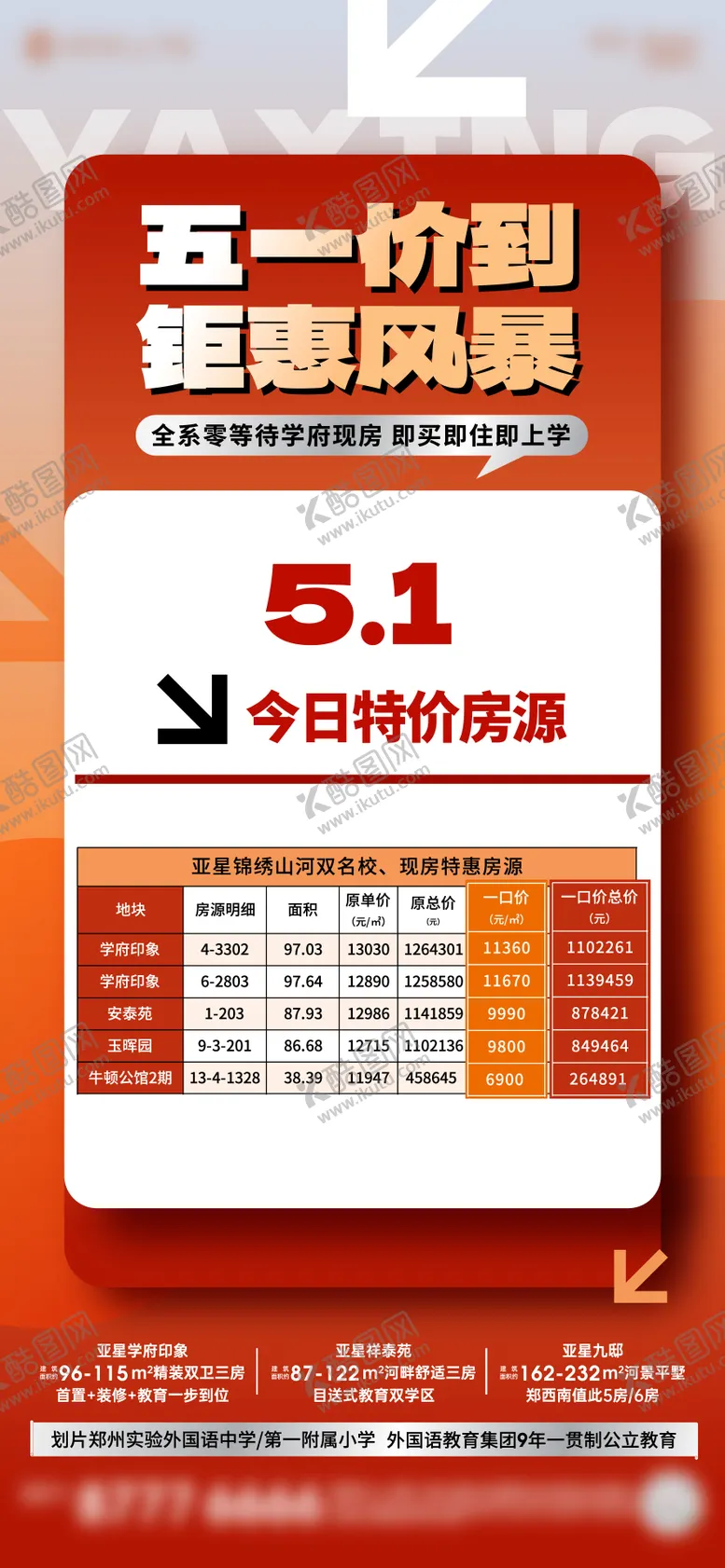 编号：34082005030741353728【酷图网】源文件下载-特价房海报