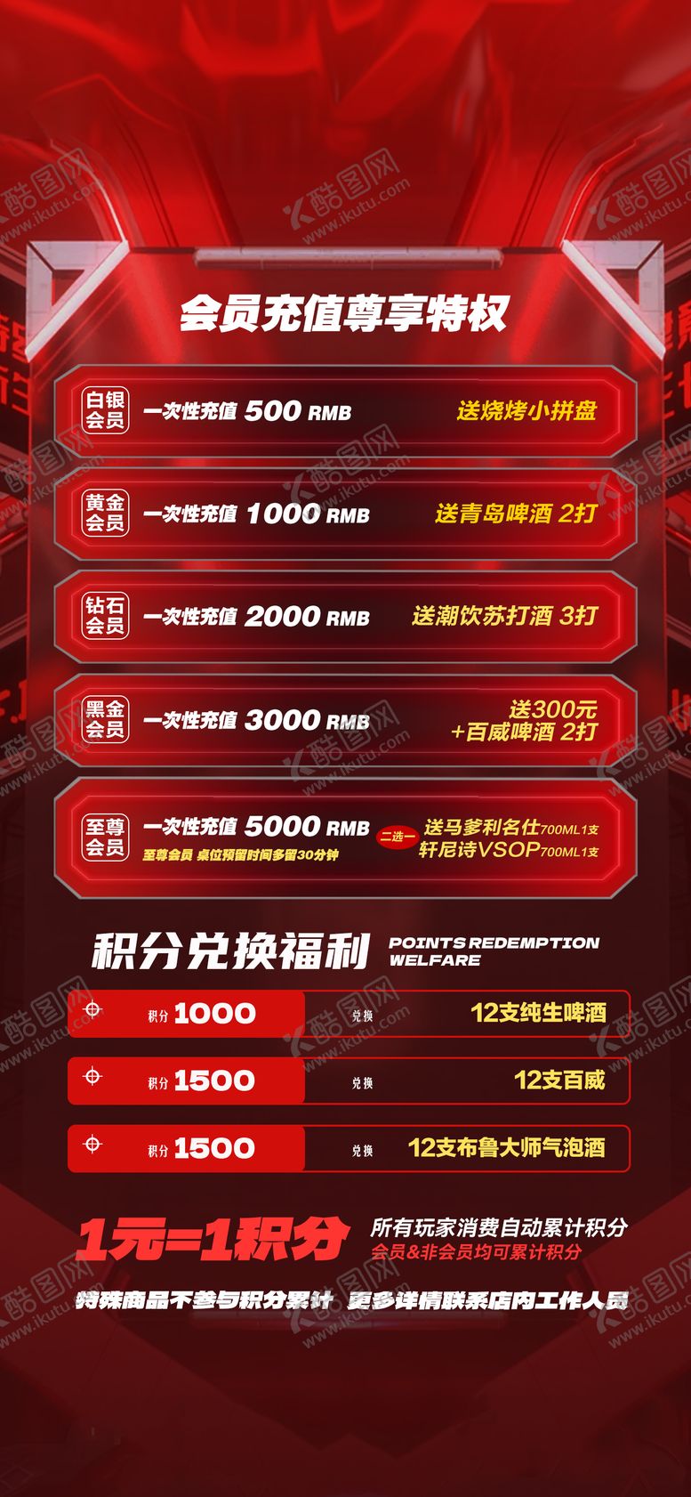 编号：46957710310516032671【酷图网】源文件下载-酒吧酒水充值套餐宣传海报