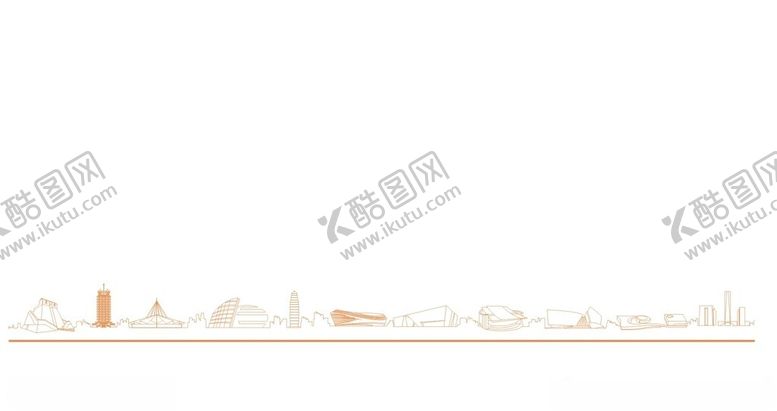 编号：82134002142303022378【酷图网】源文件下载-郑州剪影线稿