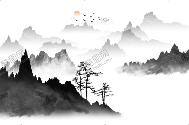 编号：96107707031323446423【酷图网】源文件下载-新中式山水