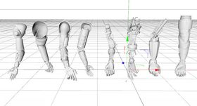 C4D模型机械手臂