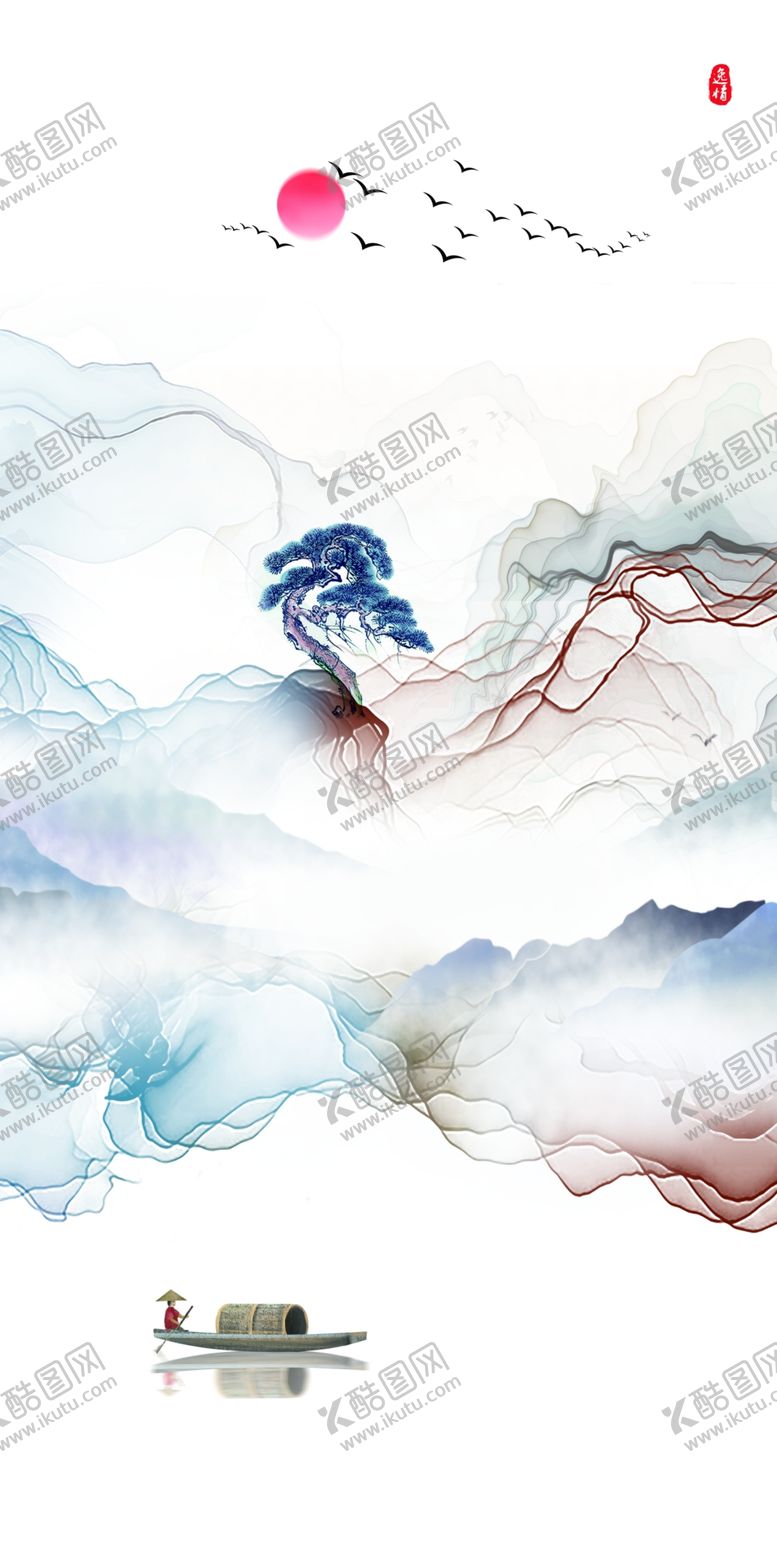 编号：83541407130029044874【酷图网】源文件下载-水墨山水