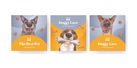 可爱萌犬宣传海报