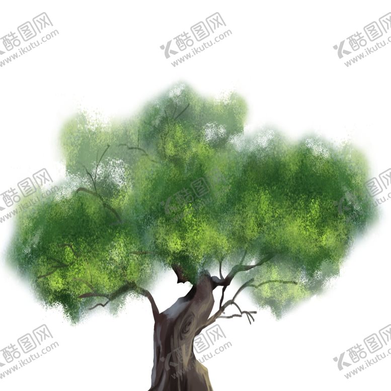 编号：36897804191036524305【酷图网】源文件下载-绿色装饰树木元素