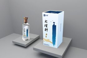 白酒棠棣酒包装平面图印刷