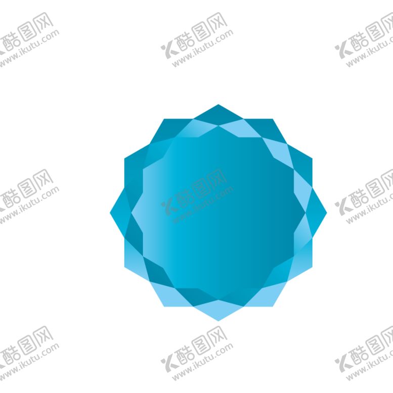 编号：44650607051534286108【酷图网】源文件下载-蓝色多边形标签