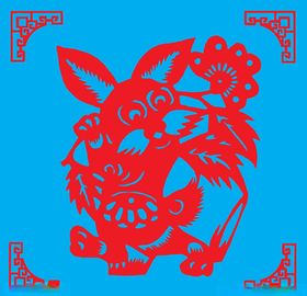 兔子剪纸