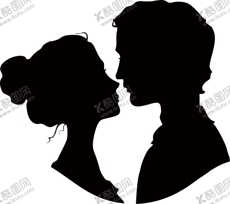 编号：97254609271533389888【酷图网】源文件下载-情侣剪影