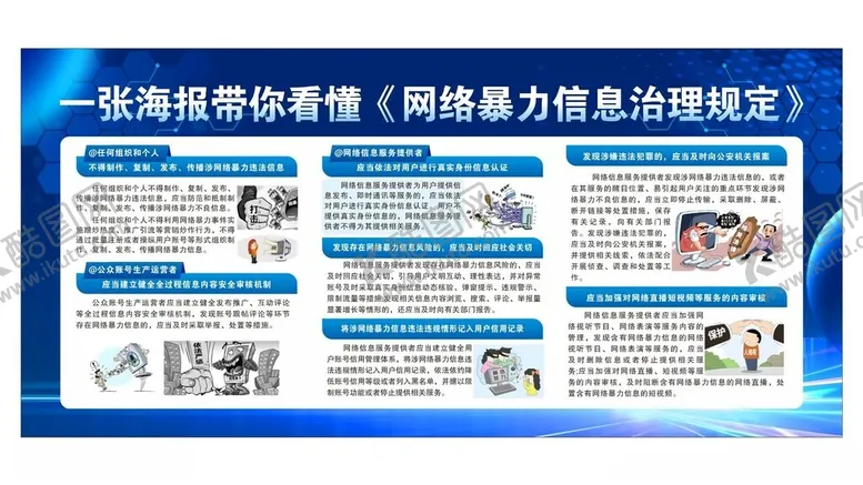 编号：86138902221503408675【酷图网】源文件下载-网络暴力展板