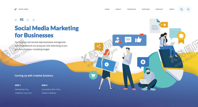 编号：85046709281912249074【酷图网】源文件下载-商务手绘插画