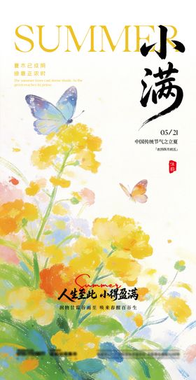 小满节气海报
