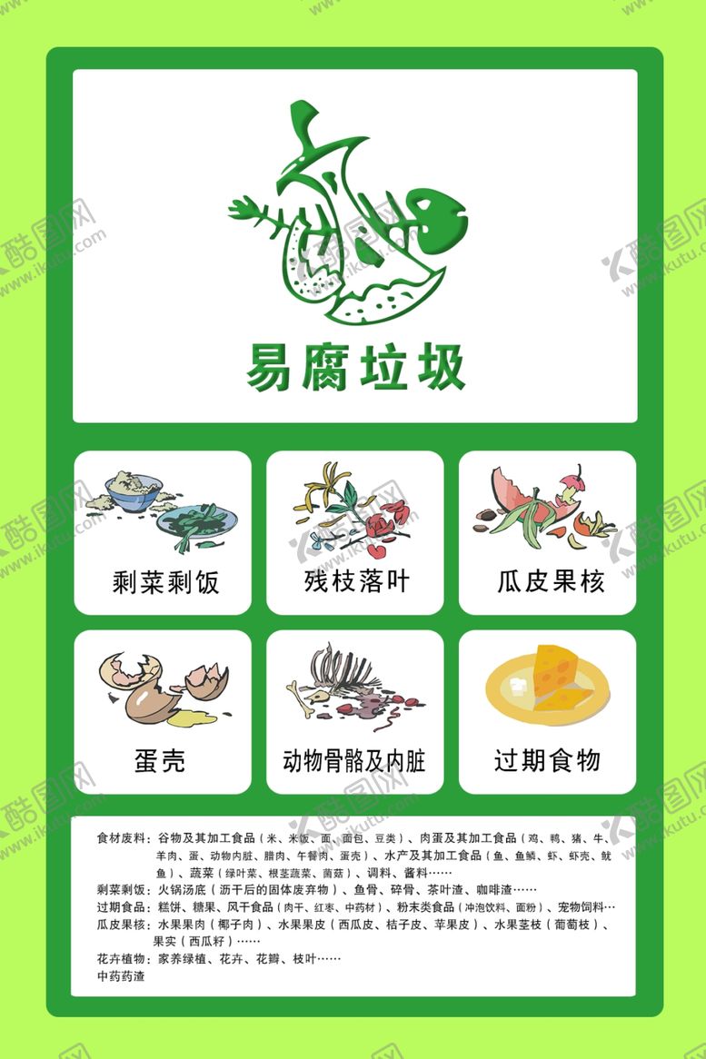 编号：55401306190219431176【酷图网】源文件下载-有害可回收其他易腐垃圾