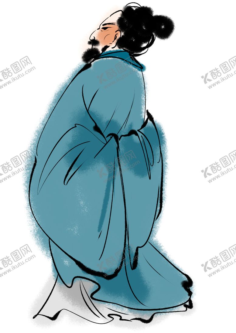 编号：21682209300015407992【酷图网】源文件下载-国学人物插画