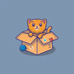 可爱小猫矢量卡通插画幼儿园装饰儿童班级文化