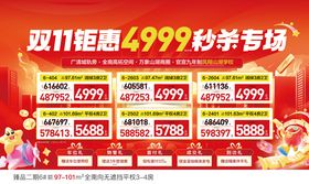 双11钜惠4999秒杀专场