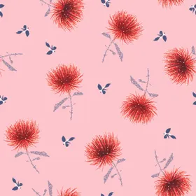 动植物无缝花纹