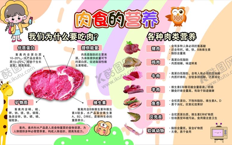 编号：65332709260652068607【酷图网】源文件下载-肉食的营养