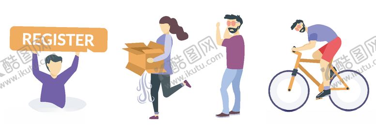 编号：19510005010203098358【酷图网】源文件下载-手绘职业人物