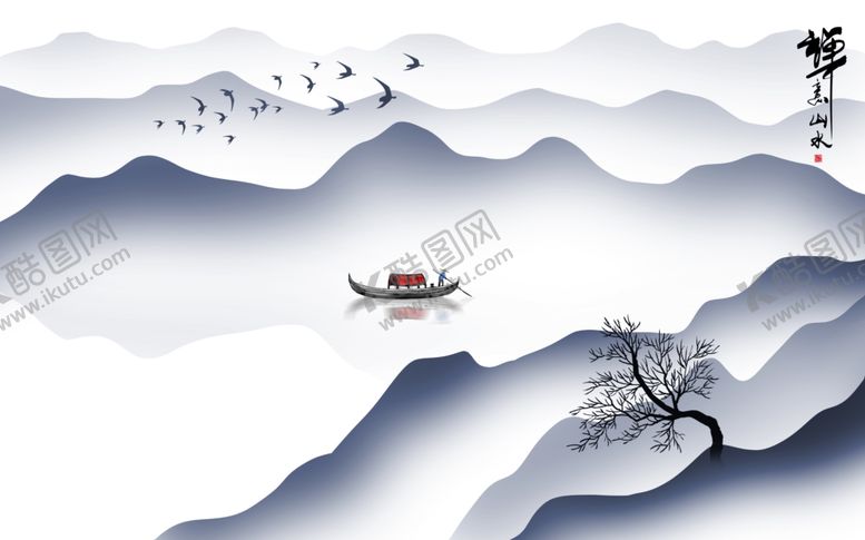 编号：79599204210422564996【酷图网】源文件下载-山水画