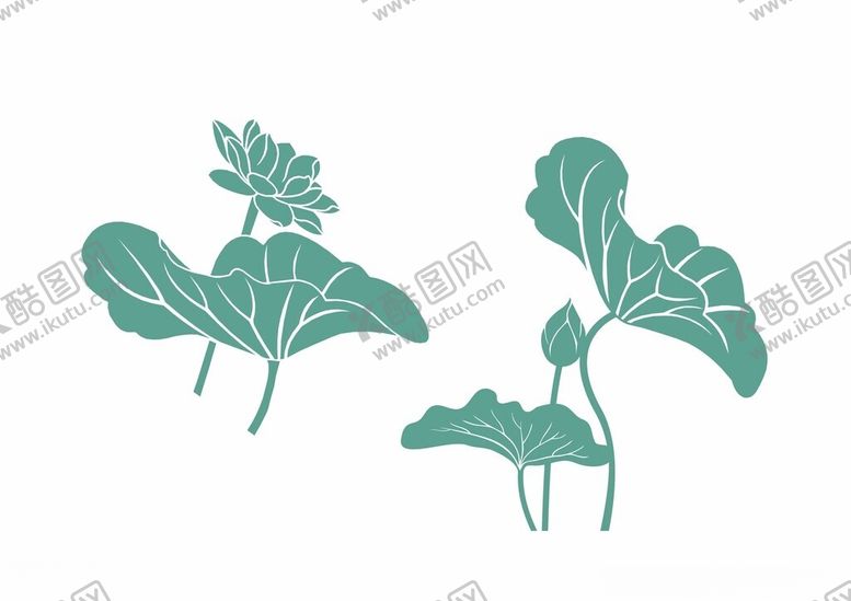 编号：65026202060207141037【酷图网】源文件下载-荷花矢量素材