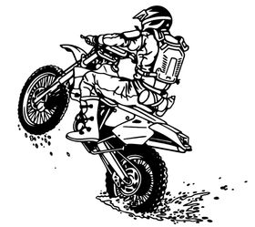 骑摩托车