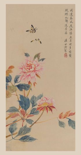 花鸟中国风底图海报中国风中国风模版