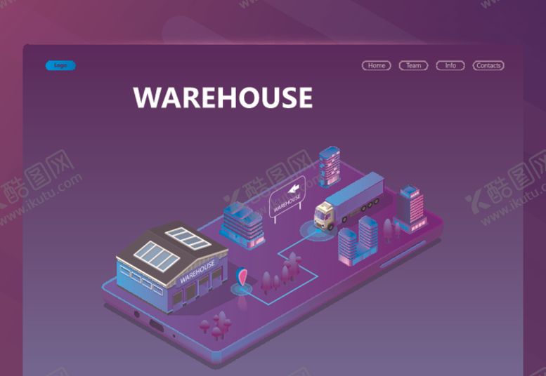 编号：30996509201710449327【酷图网】源文件下载-2.5d仓储