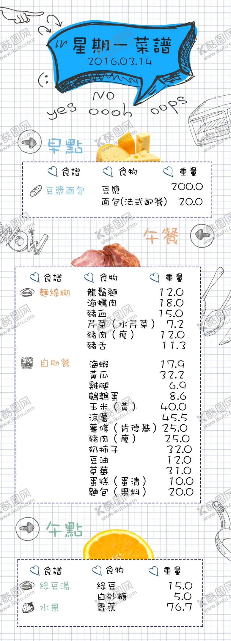 编号：15209409282043052986【酷图网】源文件下载-手绘菜单