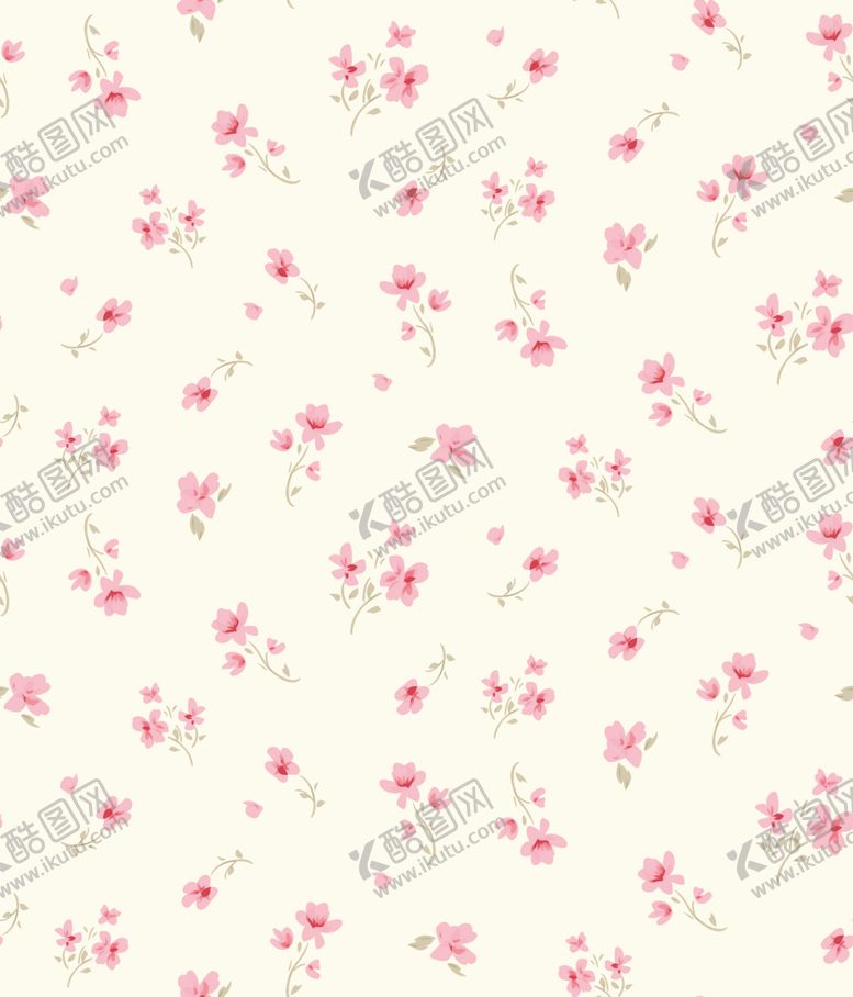编号：11076904021939109145【酷图网】源文件下载-粉色小花简约花卉图案