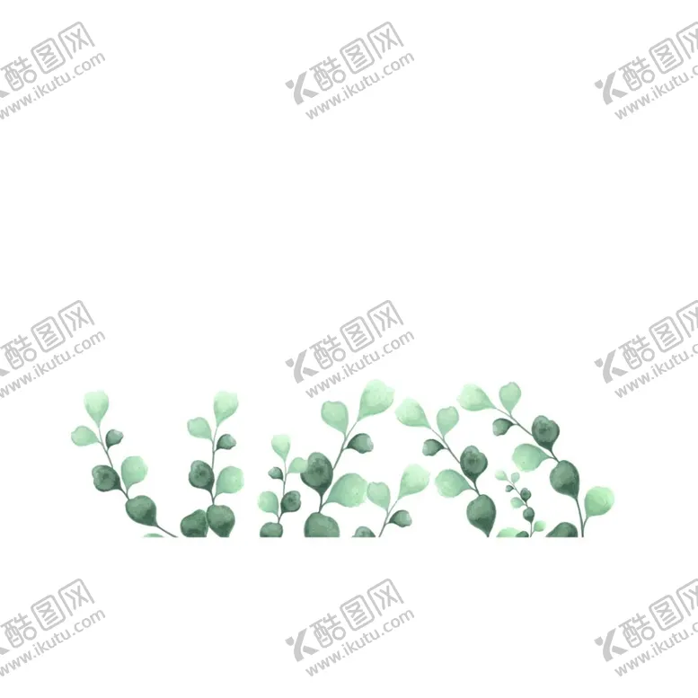 编号：74486710171518017780【酷图网】源文件下载-水彩植物边框
