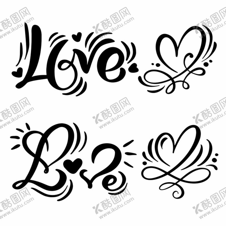 编号：10174510250748304197【酷图网】源文件下载-love图案