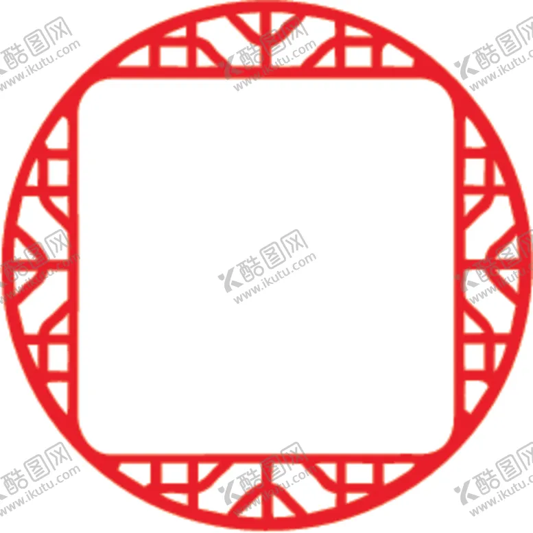 编号：36677806300439246301【酷图网】源文件下载-中式窗格边框