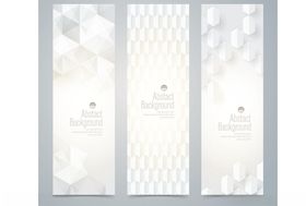 简约几何纹理竖版海报设计