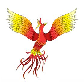 矢量凤凰吉祥手绘