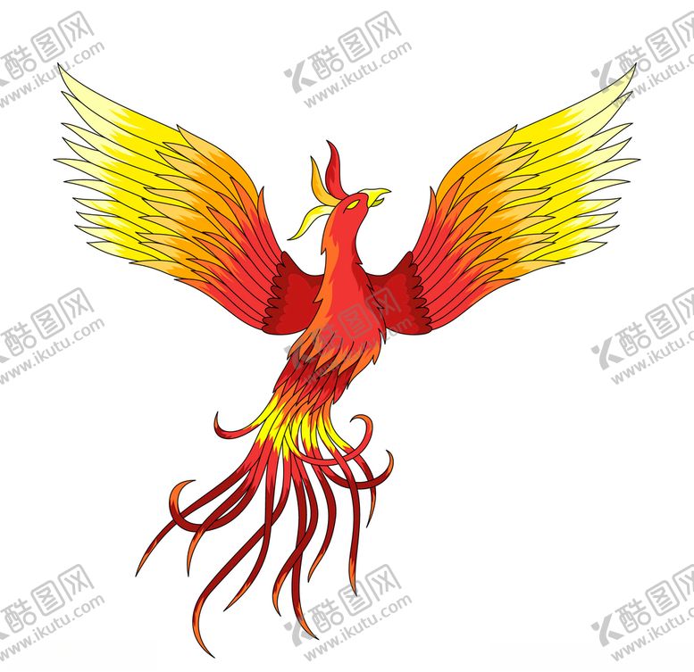 编号：90257807070958215013【酷图网】源文件下载-手绘年画矢量凤凰