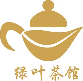 绿色古风茶叶logo