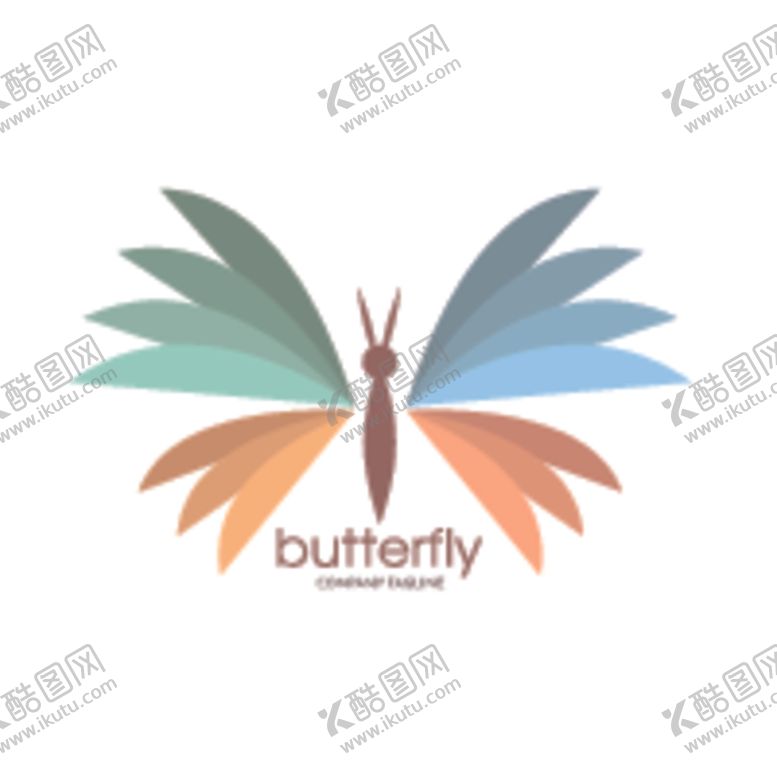 编号：12322109261150443099【酷图网】源文件下载-蝴蝶logo